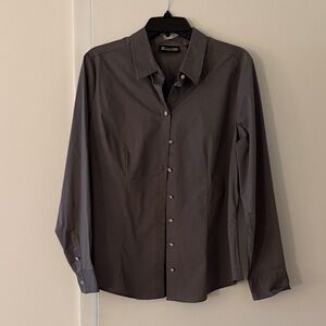 NY&Co NWT Women’s Charcoal Dress Shirt